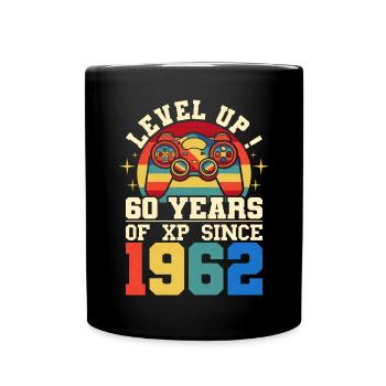Niveau 60 1962 Anniversaire Gamer 60 ans - Mug uni - noir - Devant