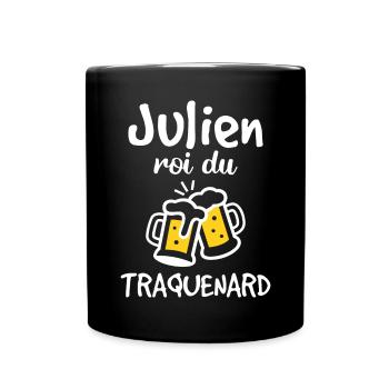 Julien Roi Du Traquenard - Humour De Julien - Mug uni - noir - Devant