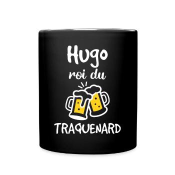 Hugo Roi Du Traquenard - Humour De Hugo - Mug uni - noir - Devant
