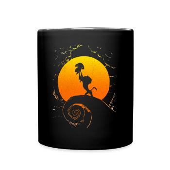 Kreislauf des Lebens - Tasse einfarbig - Schwarz - Vorne