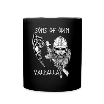 Viking Sons Of Odin Valhalla - Mug uni - noir - Devant