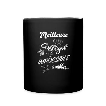 Meilleure collègue de travail - Mug uni - noir - Devant