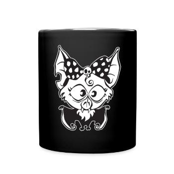 Babyfledermaus - Tasse einfarbig - Schwarz - Vorne