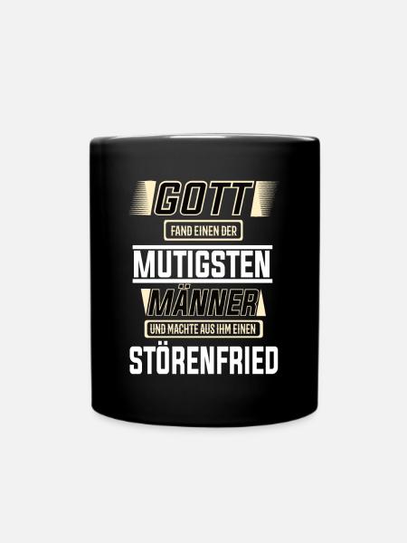 Störenfried einer der mutigesten Männer der Welt - Tasse einfarbig - Schwarz