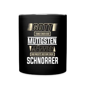 Schnorrer, einer der mutigsten Männer der Welt - Tasse einfarbig - Schwarz - Vorne
