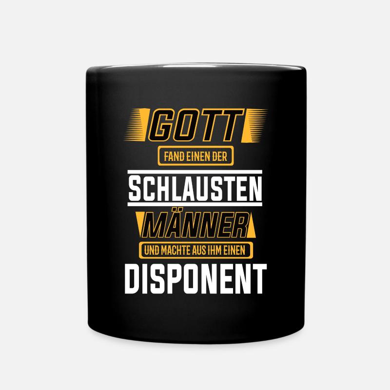 Disponent einer der schlausten Männer der Welt - Tasse einfarbig - Schwarz
