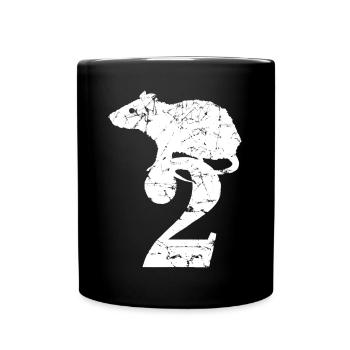 PUNKROCK rats nr. 2 - used look - mouse - rat - Full Colour Mug - black - Front