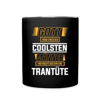 Trantüte, einer der coolsten Männer der Welt - Tasse einfarbig - Schwarz - Vorne