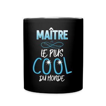 Maitre D'Ecole Cool Cadeau Des Elèves - Mug uni - noir - Devant