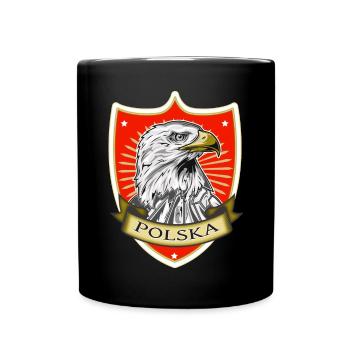 Polska, le design cool des armoiries polonaises - Mug uni - noir - Devant