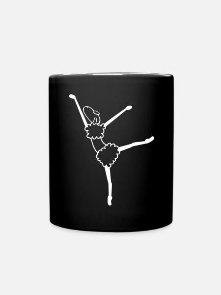 Schaf Ballerina Ballett tanzen - Tasse einfarbig - Schwarz
