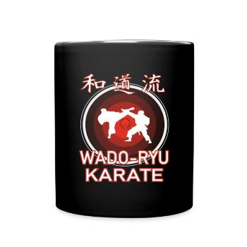 Le design cool de karaté Wado Ryu Kanji - Mug uni - noir - Devant