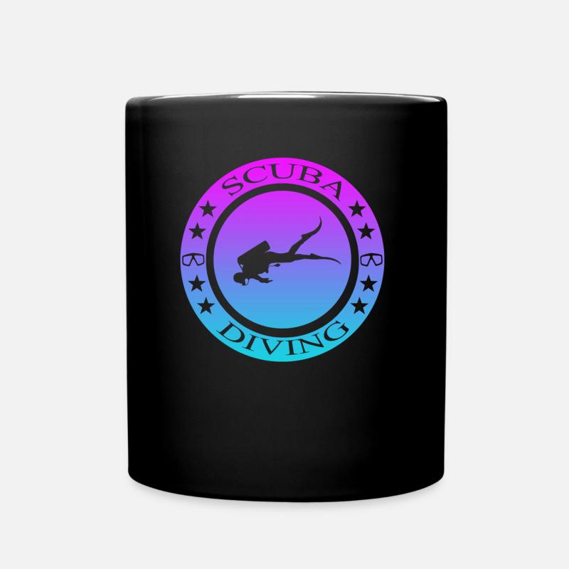 Scuba Diving tauchen - Tasse einfarbig - Schwarz