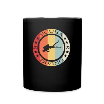 Scuba Diving Taucher Geschenk - Tasse einfarbig - Schwarz - Vorne