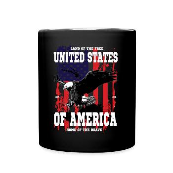États-Unis États-Unis d’Amérique - Mug uni - noir - Devant
