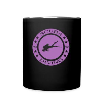 Scuba Diving - Tasse einfarbig - Schwarz - Vorne
