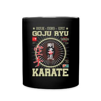 Goju-Ryu Karate Okinawa Design - Tasse einfarbig - Schwarz - Vorne