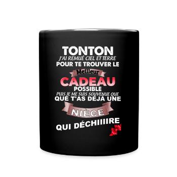 Meilleur Tonton Cadeau Drôle Pour Homme - Mug uni - noir - Devant