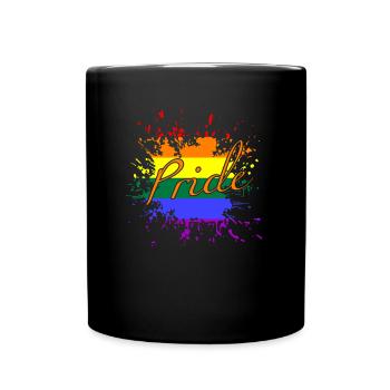 Lgbtq, Pride Month, Lgbt, Csd, Gay Pride - Tasse einfarbig - Schwarz - Vorne