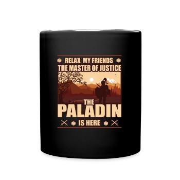 Paladin, the Master of Justice - RPG Shirt - Full Colour Mug - black - Front
