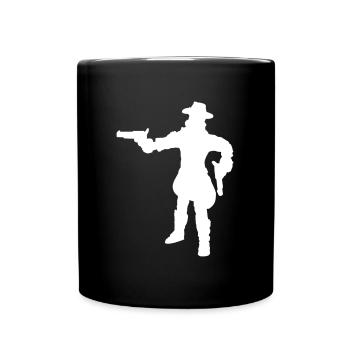 Cowboy Design - Full Colour Mug - black - Front