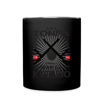 Tonfa Okinawa Kobudo Design - Tasse einfarbig - Schwarz - Vorne