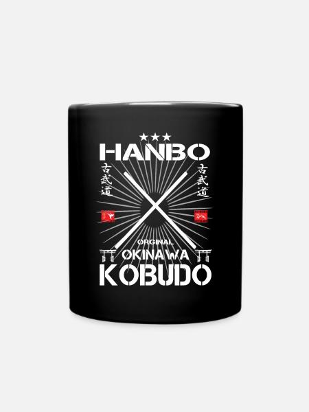 Hanbo Okinawa Kobudo Design - Tasse einfarbig - Schwarz