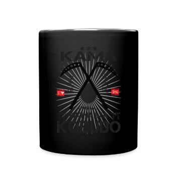 Kama Okinawa Kobudo Design - Tasse einfarbig - Schwarz - Vorne