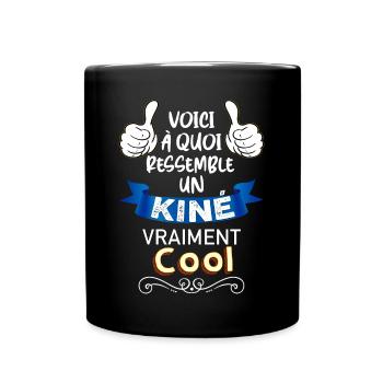 Kiné Cadeau Homme Kinésithérapeute - Mug uni - noir - Devant