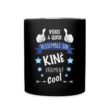 Kiné vraiment cool Cadeau métier kinésithérapeute - Mug uni - noir - Devant