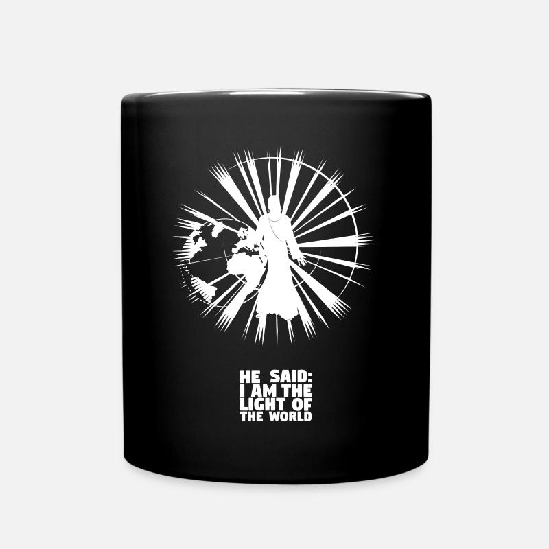 Das Licht der Welt - Deutsch - Tasse einfarbig - Schwarz