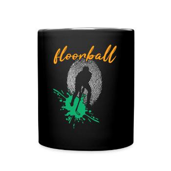 Floorball Floorball FLOORBALL PLAYER Floorballer - Full Colour Mug - black - Front