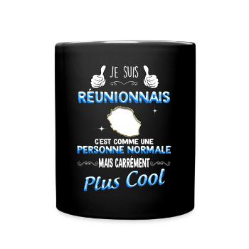 Pour Mon réunionnais Cool et Drôle Cadeau Homme - Mug uni - noir - Devant