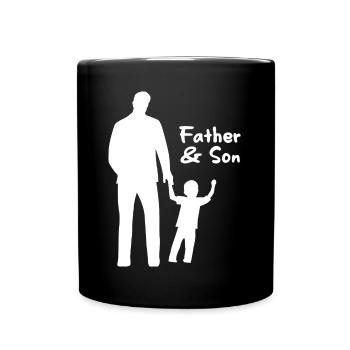 Design de fils de la fête des pères - Mug uni - noir - Devant