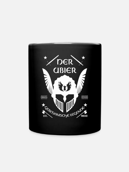Ubier - germanische Legenden Design - Tasse einfarbig - Schwarz