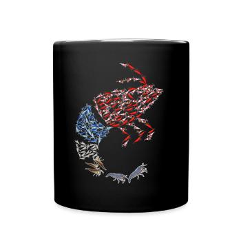 Shoal of crab design for proud crab fans - Full Colour Mug - black - Front