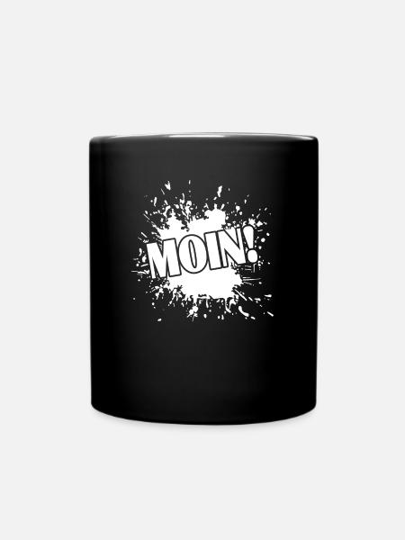 Moin - Tasse einfarbig - Schwarz