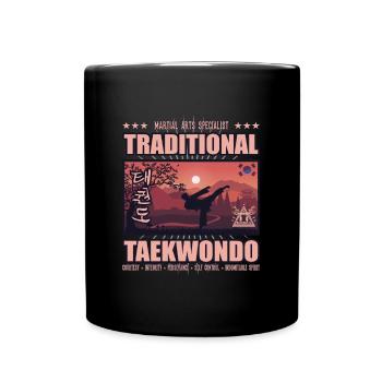 taekwondo korea 3 - Tasse einfarbig - Schwarz - Vorne