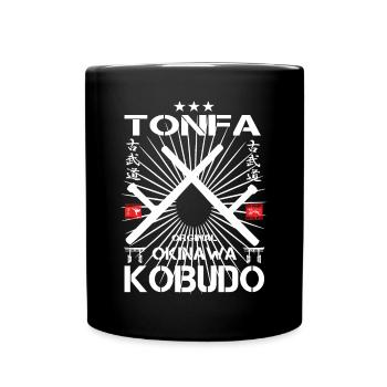 Tonfa Kobudo: Die Kunst von Okinawa - Tasse einfarbig - Schwarz - Vorne