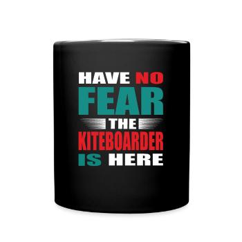 N’ayez pas peur que le kiteboarder soit là Outfit - Mug uni - noir - Devant