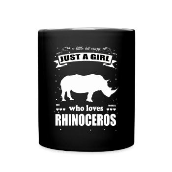 Just a Girl who loves Naßhorn Outfit - Tasse einfarbig - Schwarz - Vorne