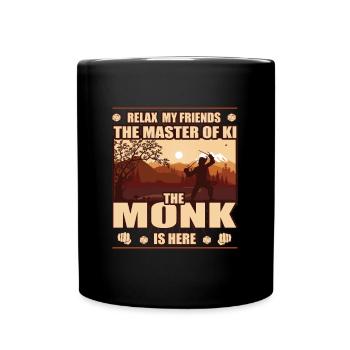 The Monk, Master of AI - great role-playing game design - Full Colour Mug - black - Front