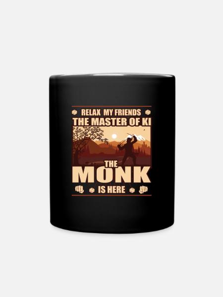 The Monk, Master of KI - tolles Rollenspiel Design - Tasse einfarbig - Schwarz