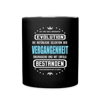 Past, Evolution, Development - Full Colour Mug - black - Front