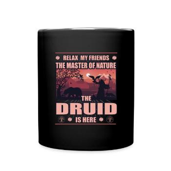 Druids - Masters of Nature - Role Playing Design - Full Colour Mug - black - Front