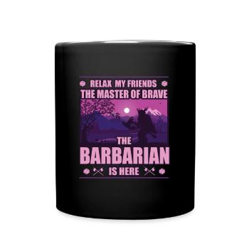 Barbarian - Master of Courage: Wild Strength - Full Colour Mug - black - Front