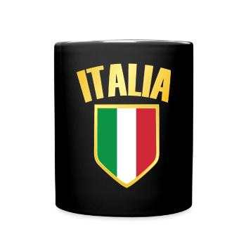 Italia - Drapeau de l’Italie - Mug uni - noir - Devant
