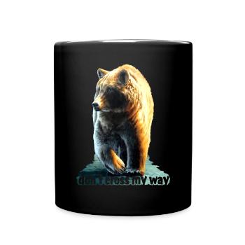Ne croise pas mon chemin 1 - Mug uni - noir - Devant