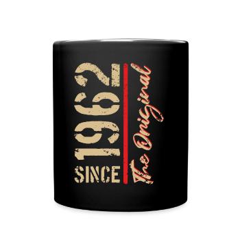 1962 The Original - Geburtsjahr, Jahreszahl - Tasse einfarbig - Schwarz - Vorne
