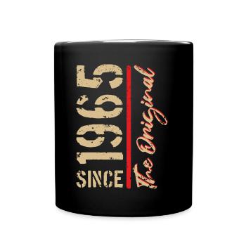 1965 The Original - Jahreszahl, Geburtsjahr - Tasse einfarbig - Schwarz - Vorne